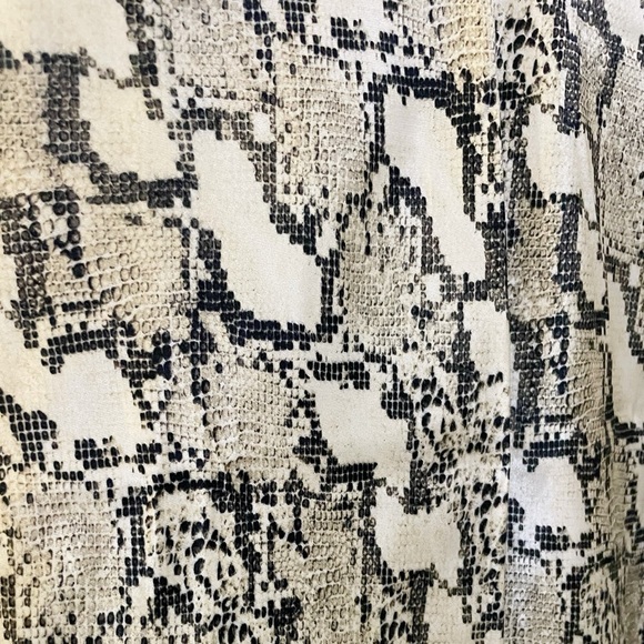 H&M Snake Print Satin Slip Midi Skirt - Picture 3 of 3